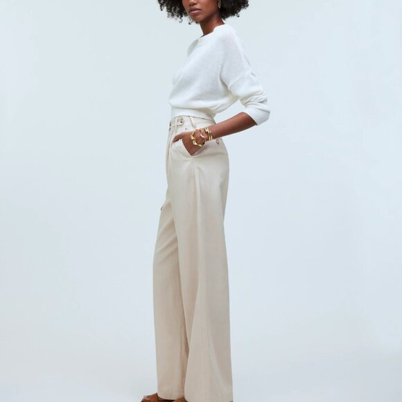 Madewell The Harlow Wide-Leg Pant (Harvest Moon Color) - Picture 2 of 6
